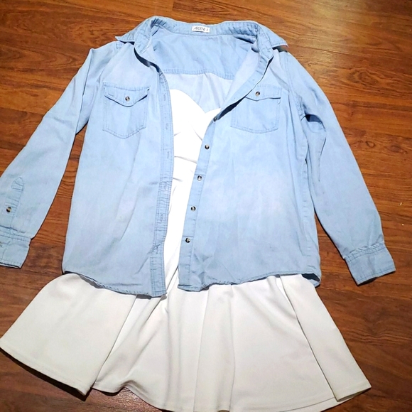 2/$25 ARDENE faux denim jacket - Picture 1 of 3